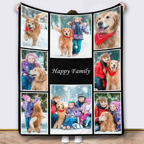 Personalized Blankets and Throws Photo Blanket Customized Using My Own Photos Customized Blanket Collage Blanket Customized