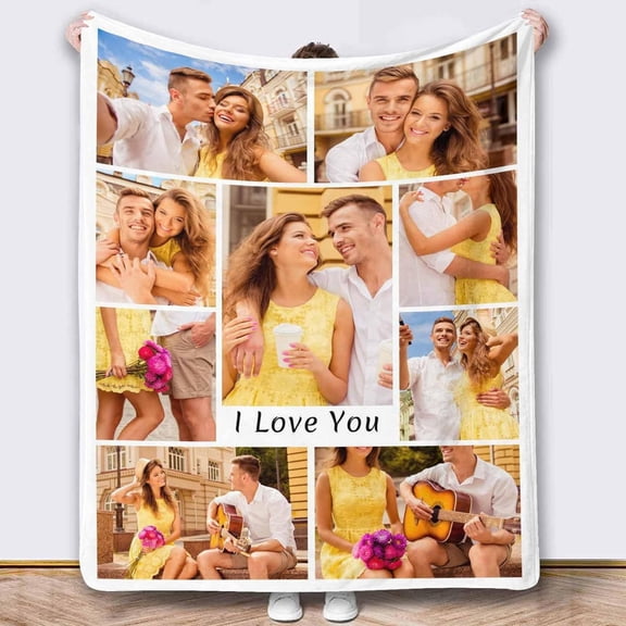 Personalized Blankets and Throws Photo Blanket Customized Using My Own Photos Customized Blanket Collage Blanket Customized