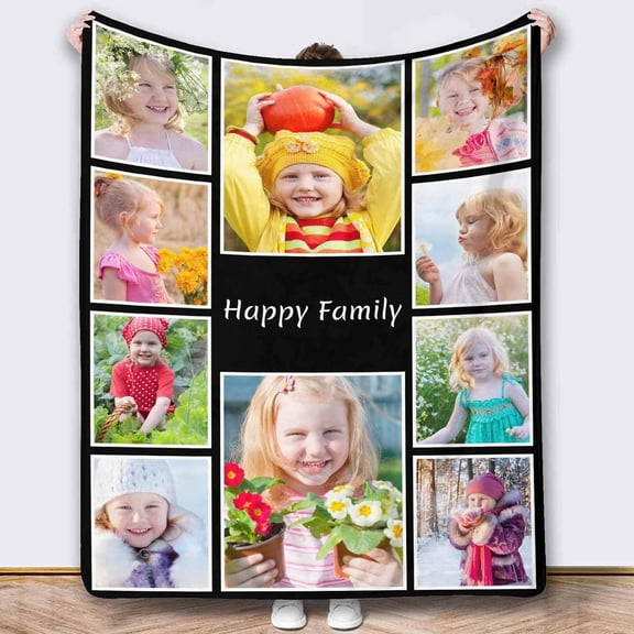 Personalized Blankets and Throws Photo Blanket Customized Using My Own Photos Customized Blanket Collage Blanket Customized Blankets