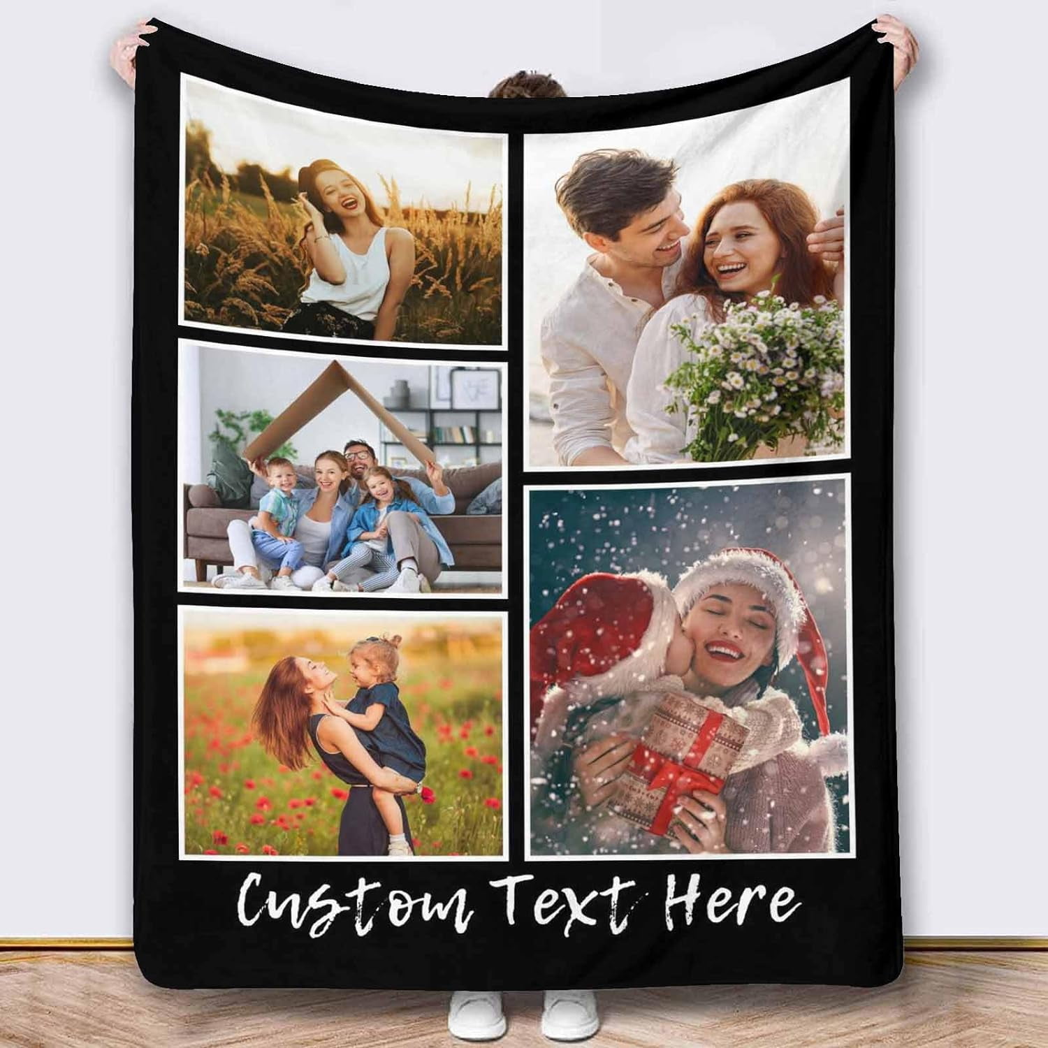 Personalized Blankets and Throws Photo Blanket Customized Using My Own Photos Customized Blanket Collage Blanket Customized