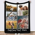 thumbnail image 1 of Personalized Blankets and Throws Photo Blanket Customized Using My Own Photos Customized Blanket Collage Blanket Customized, 1 of 6