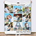 thumbnail image 1 of Personalized Blankets and Throws Photo Blanket Customized Using My Own Photos Customized Blanket Collage Blanket Customized, 1 of 6
