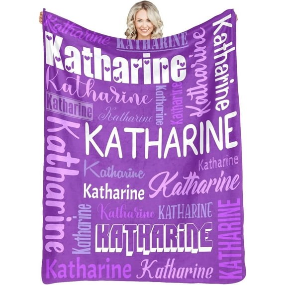 Personalized Blankets with Name Custom Blanket for Adult Kids Baby Customized Blanket Monogrammed Blankets Gifts for Women Men Girls Boys