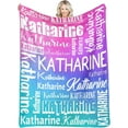 thumbnail image 1 of Personalized Blankets with Name Custom Blanket for Adult Kids Baby Customized Blanket Monogrammed Blankets Gifts for Women Men Girls Boys, 1 of 6