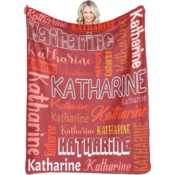 Personalized Blankets with Name Custom Blanket for Adult Kids Baby Customized Blanket Monogrammed Blankets Gifts for Women Men Girls Boys