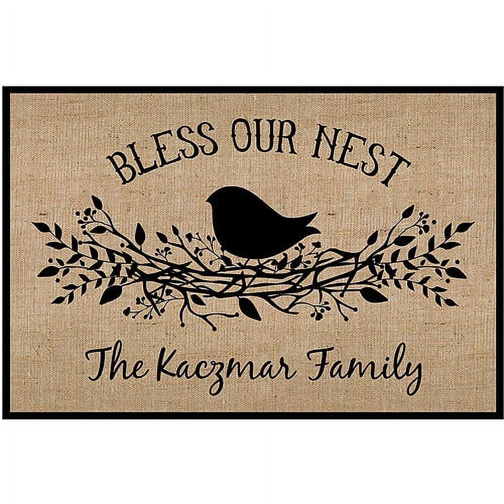 Personalized Bless Our Nest Doormat