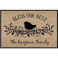 thumbnail image 1 of Personalized Bless Our Nest Doormat, 1 of 1