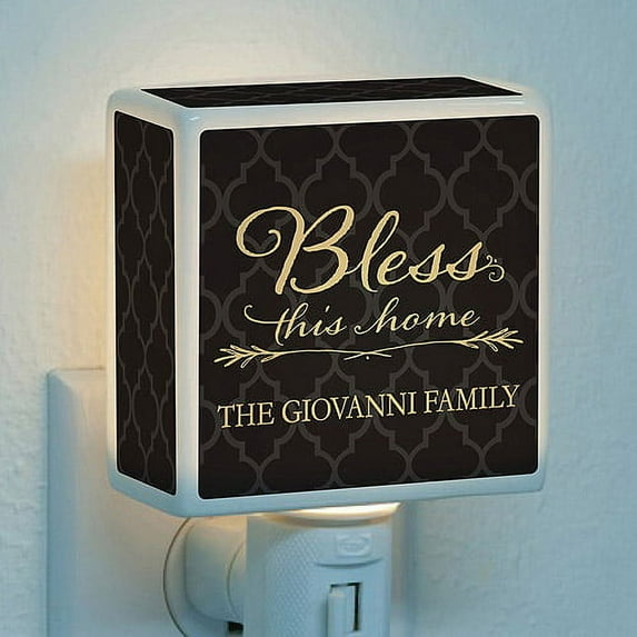 Personalized Bless This Home Night Light