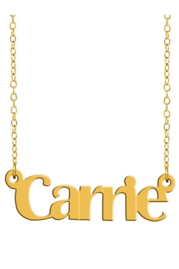 Personalized Block Name Necklace