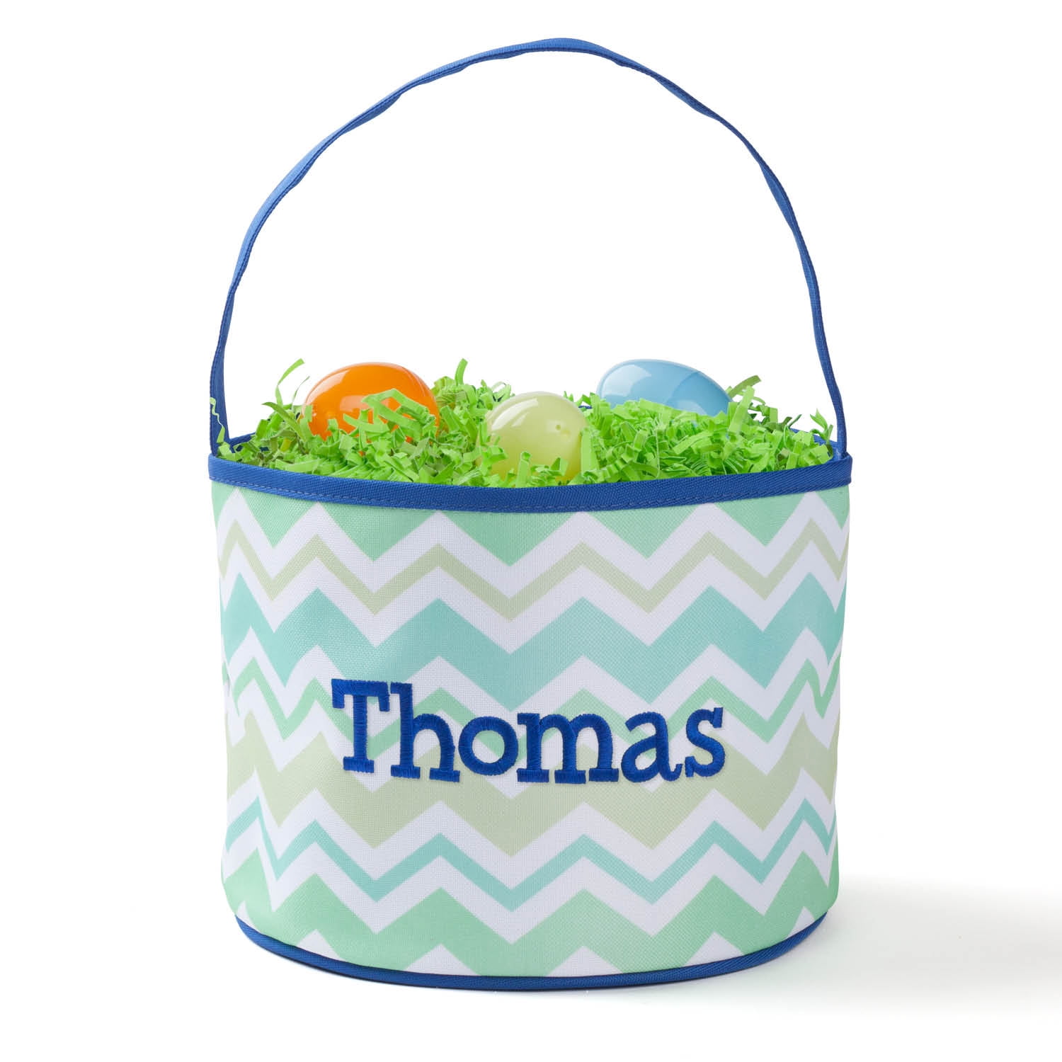 Personalized Blue Bucket Easter Bag – Name