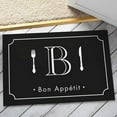 thumbnail image 1 of Personalized Bon Appetit Initial Doormat Available In Multiple Colors, 1 of 1