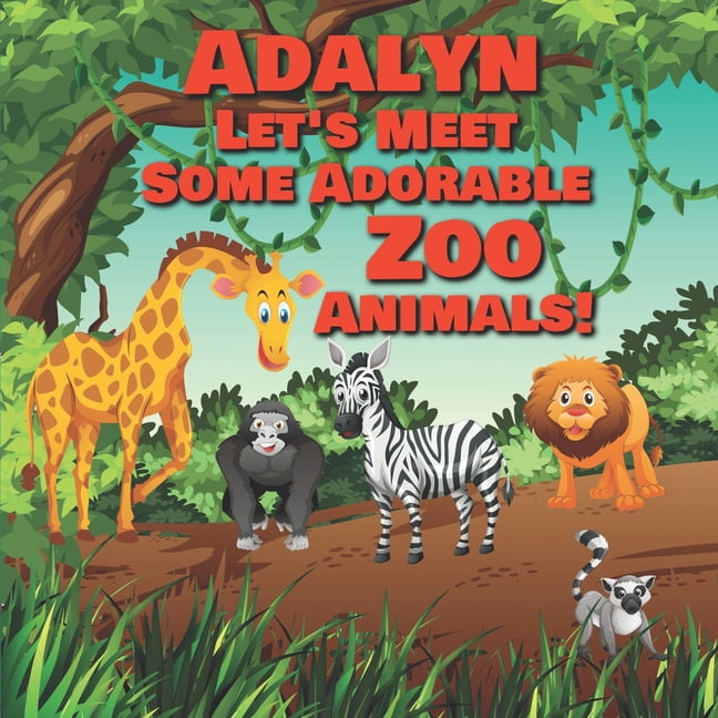 Personalized Books for Kids: Adalyn Let's Meet Some Adorable Zoo Animals! : Personalized Baby Books with Your Child's Name in the Story - Zoo Animals Book for Toddlers - Children's Books Ages 1-3 (Series #35) (Paperback)