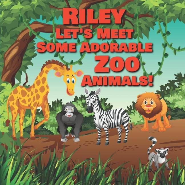 Personalized Books for Kids Riley Let's Meet Some Adorable Zoo Animals!: Personalized Baby Books with Your Child's Name in the Story - Zoo, Book 15, (Paperback)
