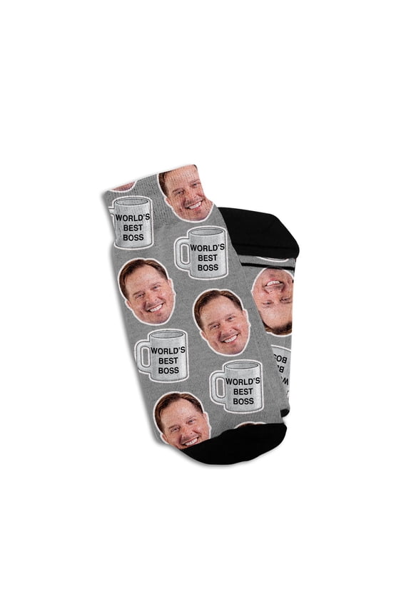 Personalized Boss Day Socks with Faces