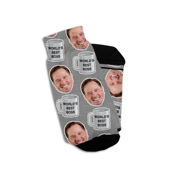 Personalized Boss Day Socks with Faces
