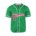 thumbnail image 1 of Personalized Bow Jerseys, Glitter Bow 3D Shirts for Women, Custom girl Gifts shirt (Green, M), 1 of 10