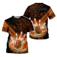 thumbnail image 1 of Personalized Bowling 3D Shirt for Men Women, Custom Name and Team Name Bowler Gift shirt, 3D All Over Printed Shirt (Orange, 5XL), 1 of 10