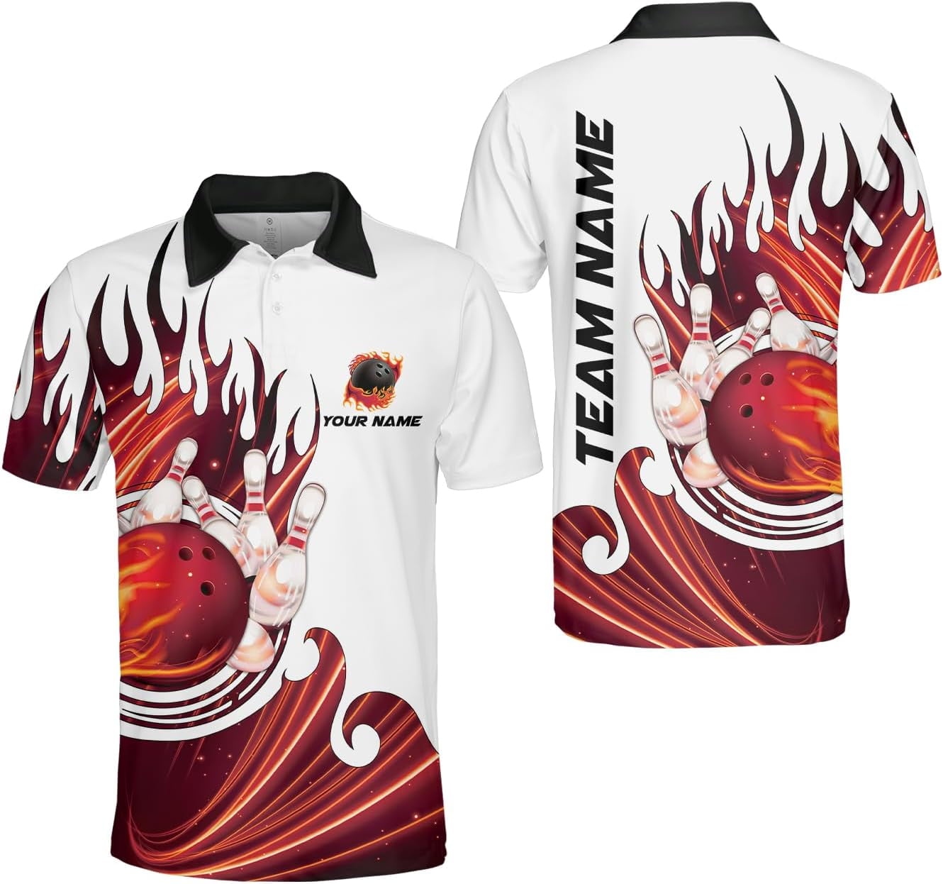 Custom Bowling Polo Shirts For Team BO0356
