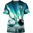 thumbnail image 1 of Personalized Bowling Shirts for Men and Women 3D, Bowling Shirts with Name, Custom Bowling Shirts Gift for Bowling Lover2 (Cyan, 5XL), 1 of 9
