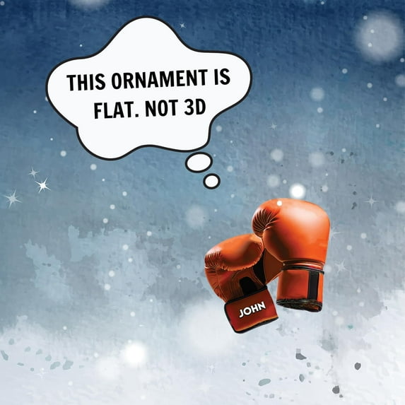 Personalized Boxing Ornament, Boxing Gloves Christmas Light Ornament, Custom Boxing Ornament, Kick Boxing Ornament, Gift for Boxing Lovers, Boxer Ornament Gift for Boxing Lovers (ON171) - 3428