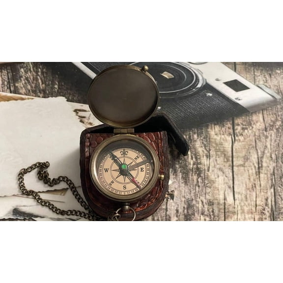 Personalized Brass Compass,Engraved Anniversary Gifts For Men Compass,Gift For Dad, Groomsmen Gift For Him, Fathers Day Present, PAPA Gift