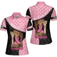 thumbnail image 1 of Personalized Breast Cancer 3D Polo Shirt, Pink Ribbon Awareness Polo, Survivor Pride Shirt Breast Cancer Tshirt (L), 1 of 4