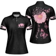 thumbnail image 1 of Personalized Breast Cancer 3D Polo Shirt, Pink Ribbon Awareness Polo, Survivor Pride Shirt Breast Cancer Tshirt (L), 1 of 4