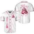 thumbnail image 1 of Personalized Breast Cancer Awareness Baseball Jersey Shirts, Pink Breast Cancer Shirts for Women, Pink Ribbon Cancer Shirt (5XL), 1 of 7