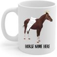 Personalized Brown Hackney Pony Angel Wings Memorial Coffee Mug