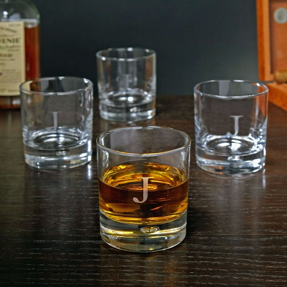 Personalized Bryne Whiskey Glasses, Set of 4