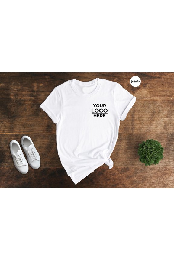 Personalized Business Logo Shirt Custom Text Tee Soft Fabric Durable Ink Unisex Fit
