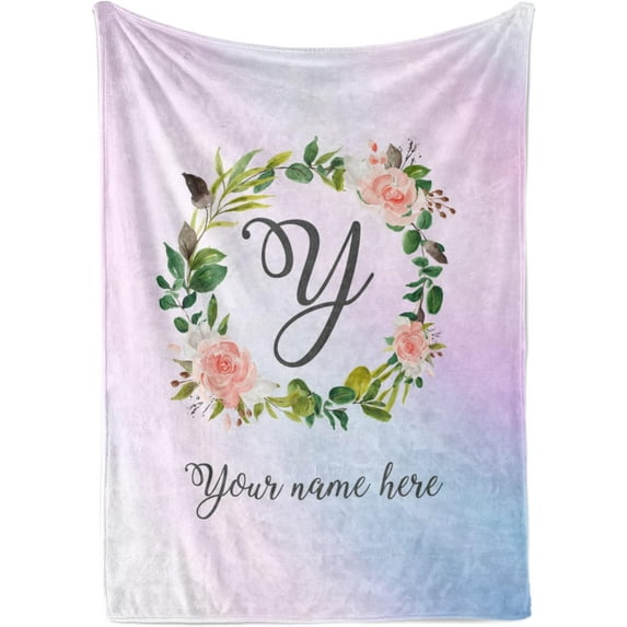 Personalized Butterfly Blanket | Custom Blanket | Girl Stuff | Soft Customized Throw Blankets for Girls | Monogrammed Name Blanket | Plush Gifts for Kids | 30x40 Fleece