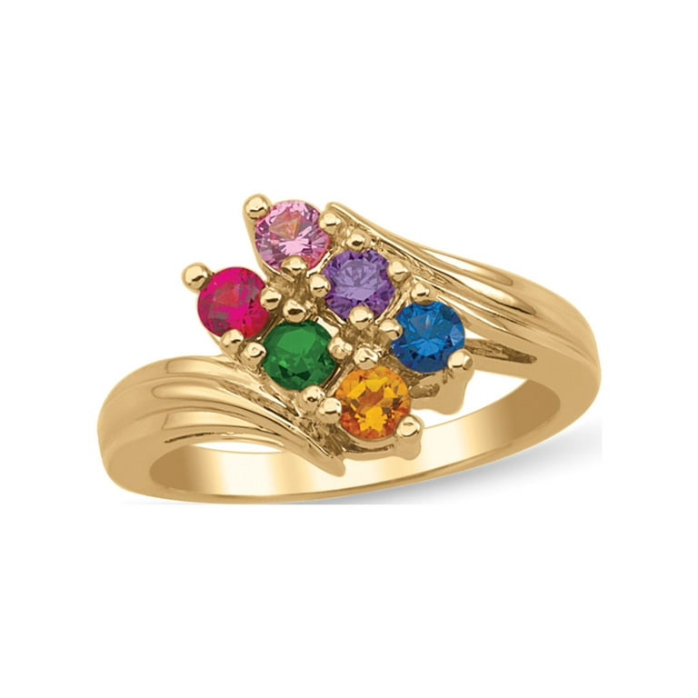 Bypass Family 3mm Birthstone Ring Bypass Family 3mm Birthstone Ring