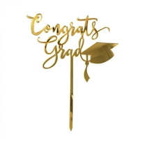 Personalized Cake Topper Custom Congrats Graduation Hat scholar Class of 2022, Double-Sided Glitter Acrylic Grad Cap Pick for Party Dessert Table, Keepsake for High-office , 1 Graduation Cake Topper