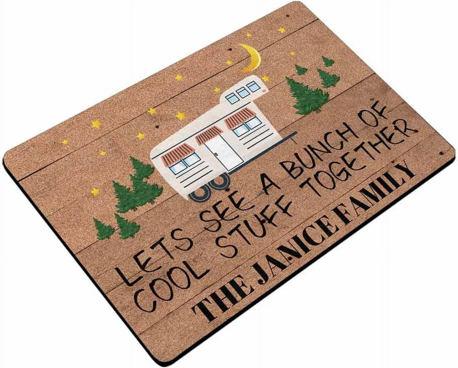 Personalized Camping Doormats Decorative Camper Mat RV Rugs For Indoor