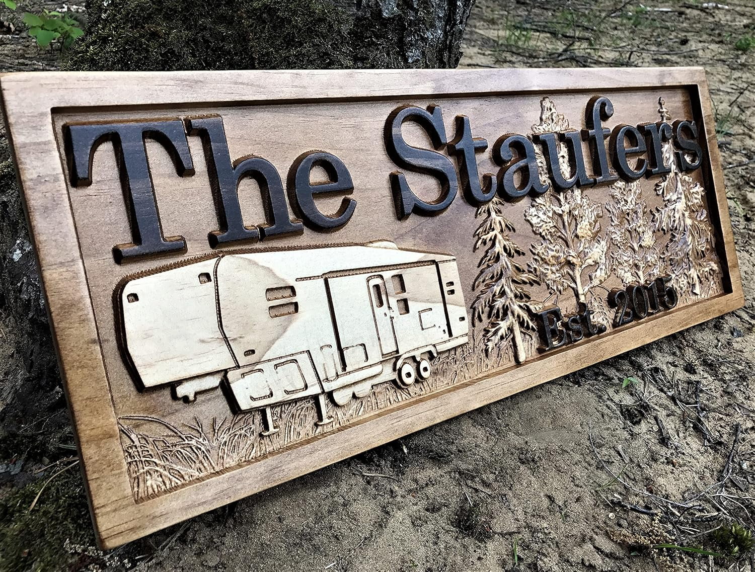 Personalized Camping Sign | Fifth Wheel Decor | Custom Camper Sign ...
