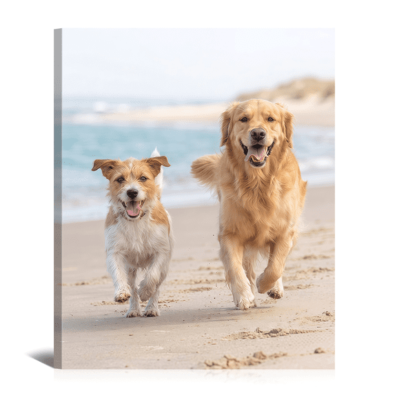 Personalized Custom Canvas Prints with Your Photos 8x10 Picture Print Customized Gifts for Family Couples Baby Pets Wedding Birthday Home Wall Art Decor