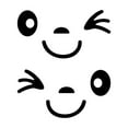 thumbnail image 1 of Personalized Car Body Stickers - Smiling Face Rearview Mirror Decals for Scratch Covering and Paint Protection, 1 of 6
