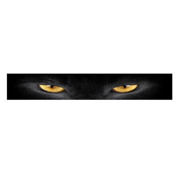 Personalized Car Windshield Sticker Decals Universal 3D Sunshade Wolf Eyes Yellow Eyes Fangkenuo