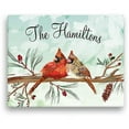 thumbnail image 1 of Personalized Cardinal Couple 11" x 14" Canvas, 1 of 1