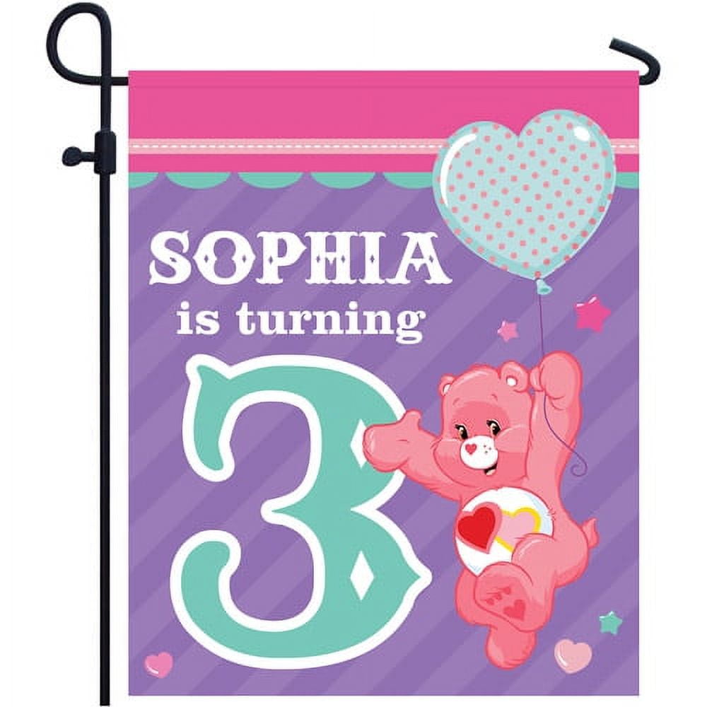 Personalized Care Bears Ready Set Fun Birthday Yard Sign