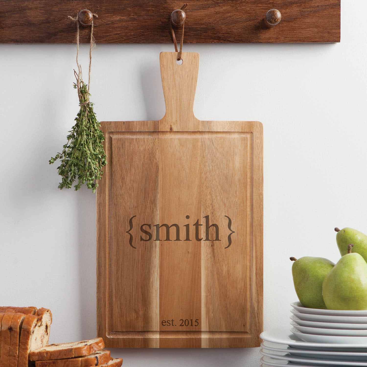 Personalized Carving Board - Family Name