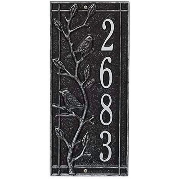 Personalized Cast Metal Address Sign Display Your Address and Street Name Custom House Number Sign