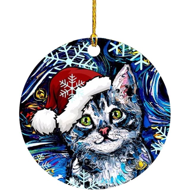 Personalized Cat Christmas Ornament Custom Pet Ornaments for
