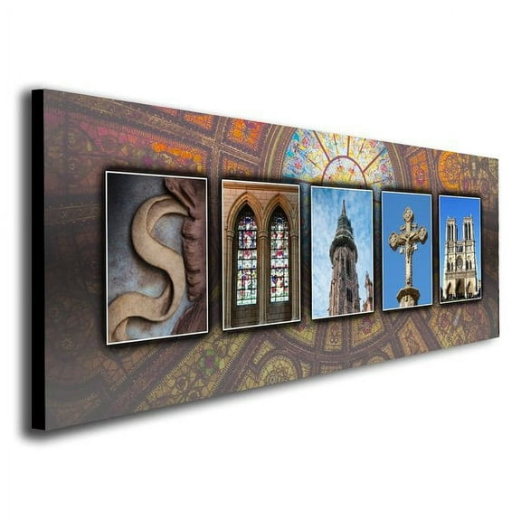 Personalized Cathedral Name Wall Art, Live Previews, Choose Each Photo, Multiple Options