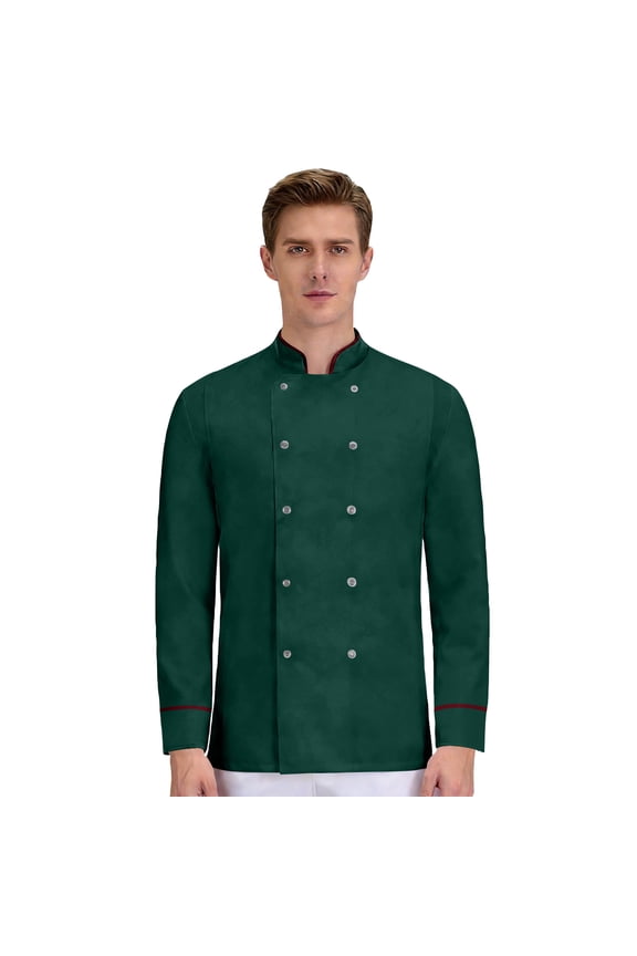 Personalized Chef Coat Long Sleeve Catering Shirt Custom Restaurant Work Uniform Food Service Chef Jacket