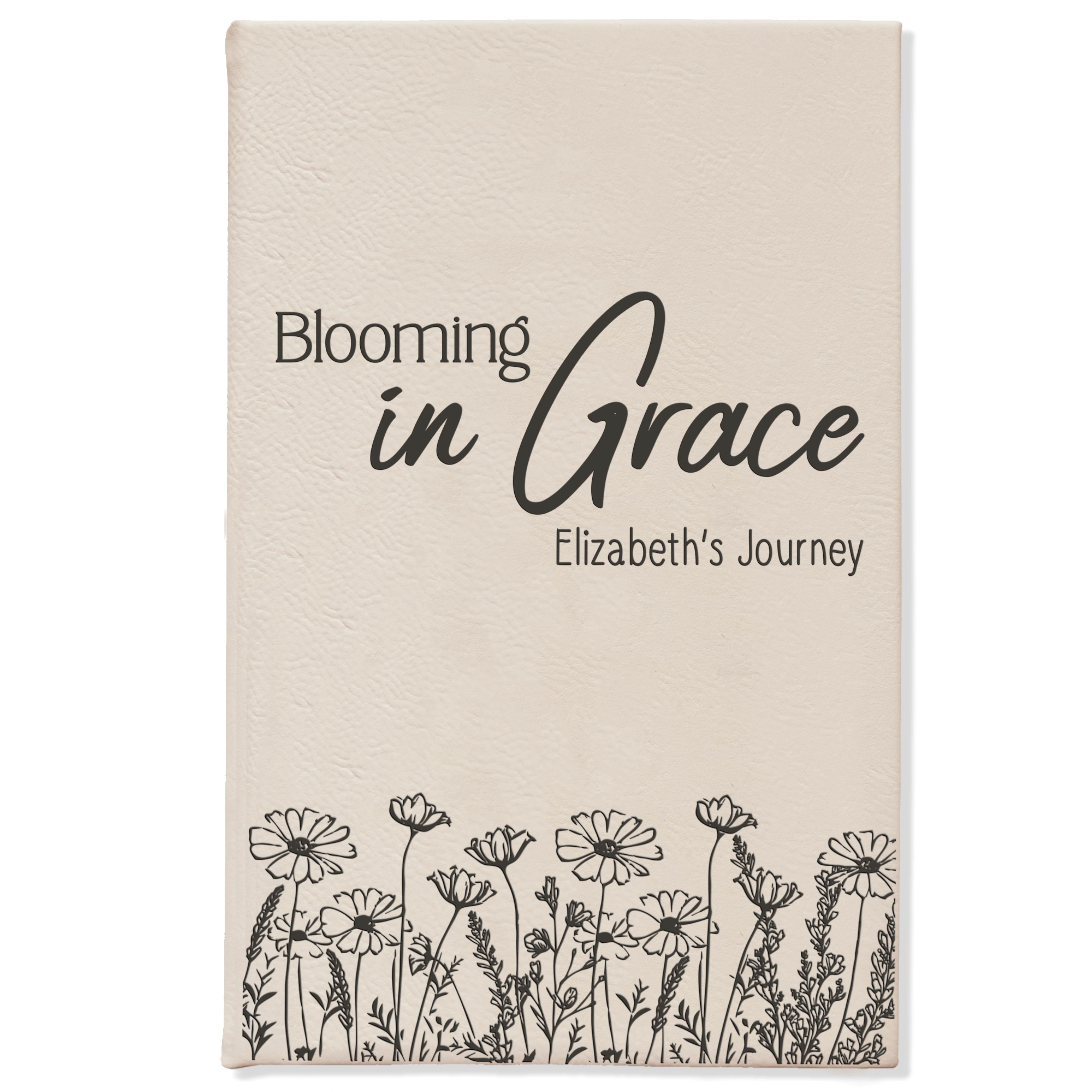 Personalized Christian Prayer Journal for Men & Women, Custom Engraved Name, Daily Devotional, Scripture Writing, Gratitude and Faith Gift