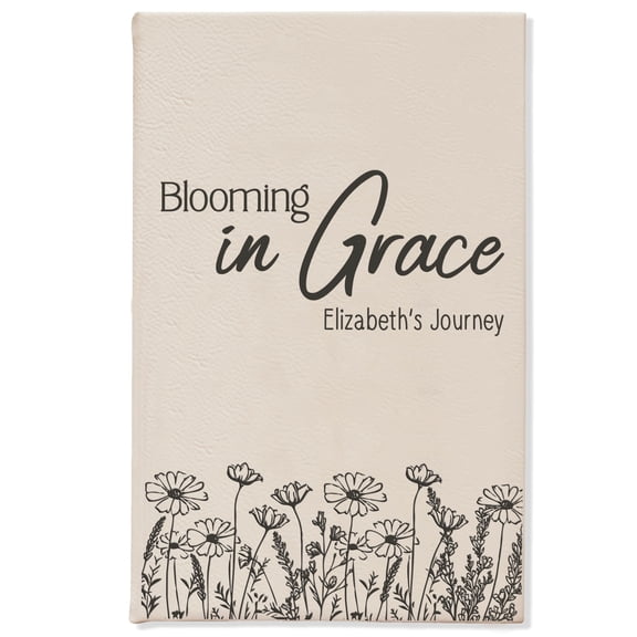 Personalized Christian Prayer Journal for Men & Women, Custom Engraved Name, Daily Devotional, Scripture Writing, Gratitude and Faith Gift
