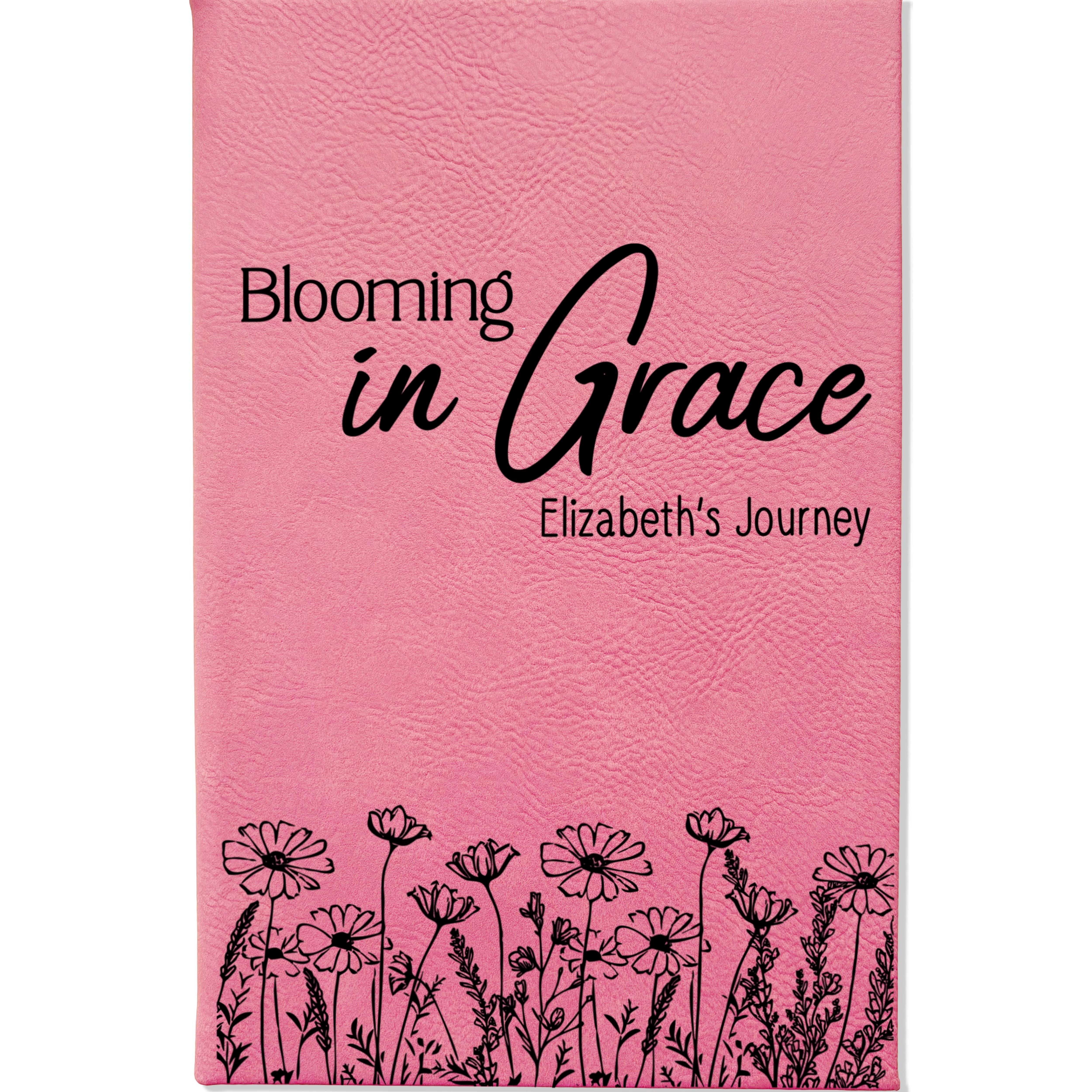 Personalized Christian Prayer Journal for Men & Women, Custom Engraved Name, Daily Devotional, Scripture Writing, Gratitude and Faith Gift