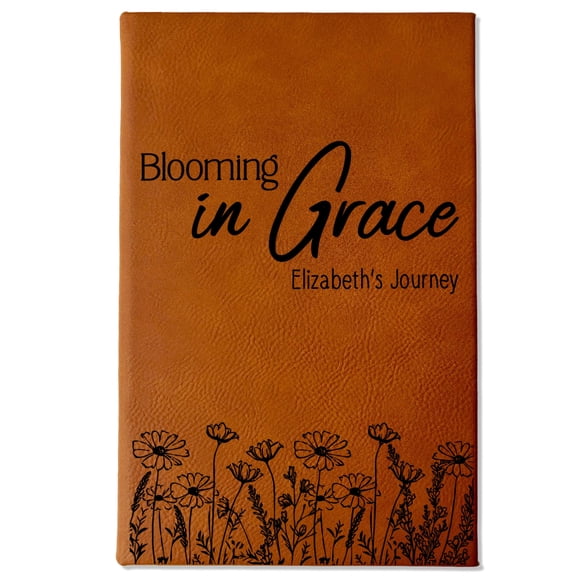 Personalized Christian Prayer Journal for Men & Women, Custom Engraved Name, Daily Devotional, Scripture Writing, Gratitude and Faith Gift